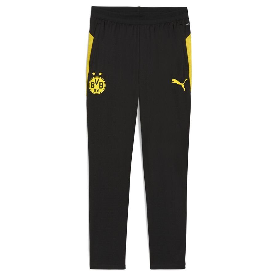 Dortmund Training Trousers - PUMA Black/Faster Yellow - Men's-SoccerKits Hub | Buy Soccer Jerseys Online